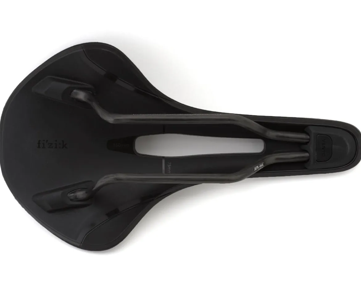 fizik Vento Antares R1 Light Saddle (Black) (Carbon Rails) (150mm)