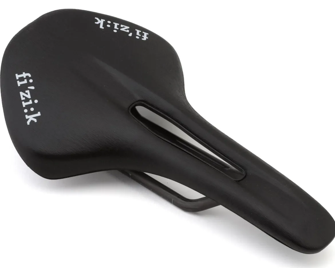fizik Vento Antares R1 Light Saddle (Black) (Carbon Rails) (150mm)