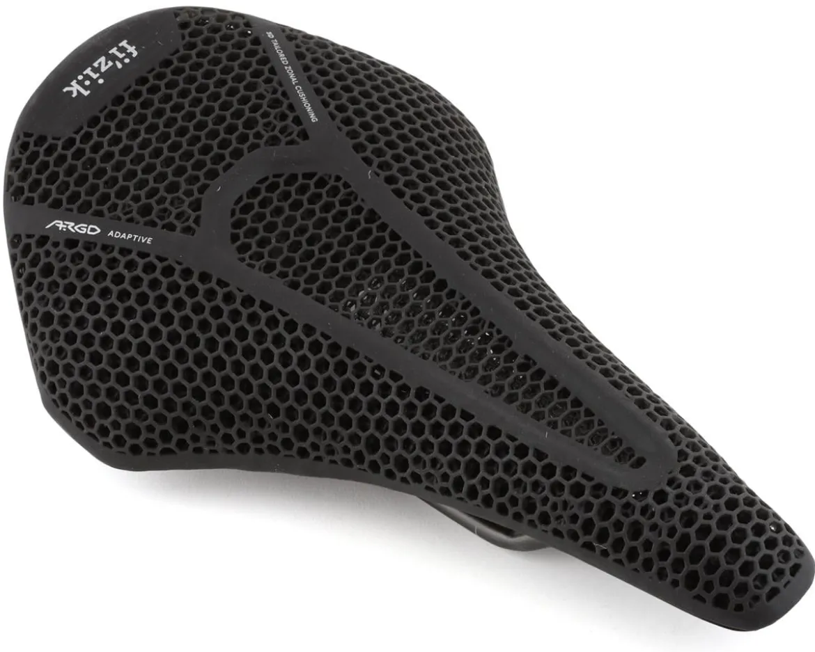 fizik Vento Argo R3 Adaptive Saddle (Black) (Kium Rails) (3D-Printed) (150mm)