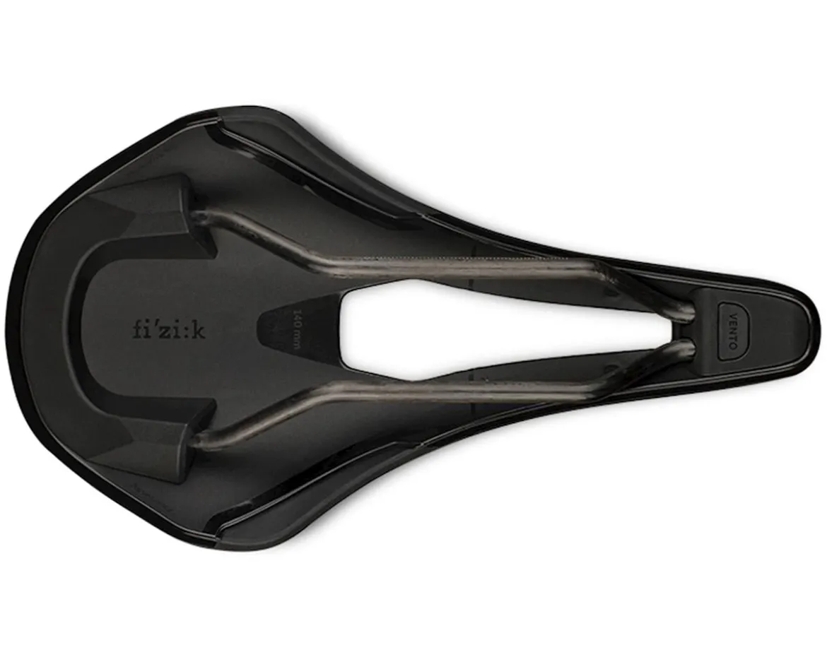 fizik Vento Argo R1 Saddle (Black) (Carbon Rails) (140mm)