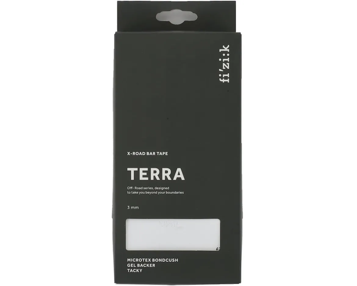 fizik Terra Bondcush Tacky Handlebar Tape (White) (3mm Thick)