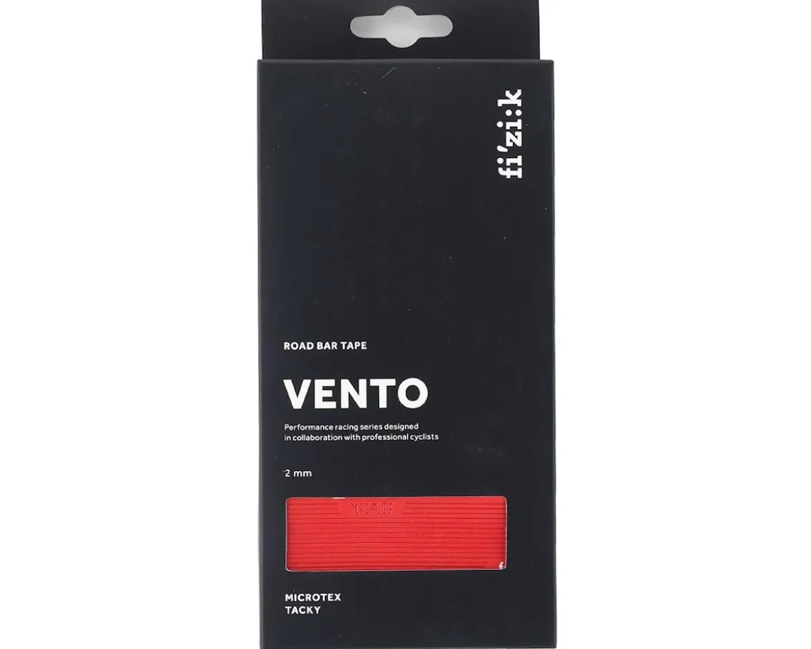fizik Vento Microtex Tacky Handlebar Tape (Red) (2mm Thick)