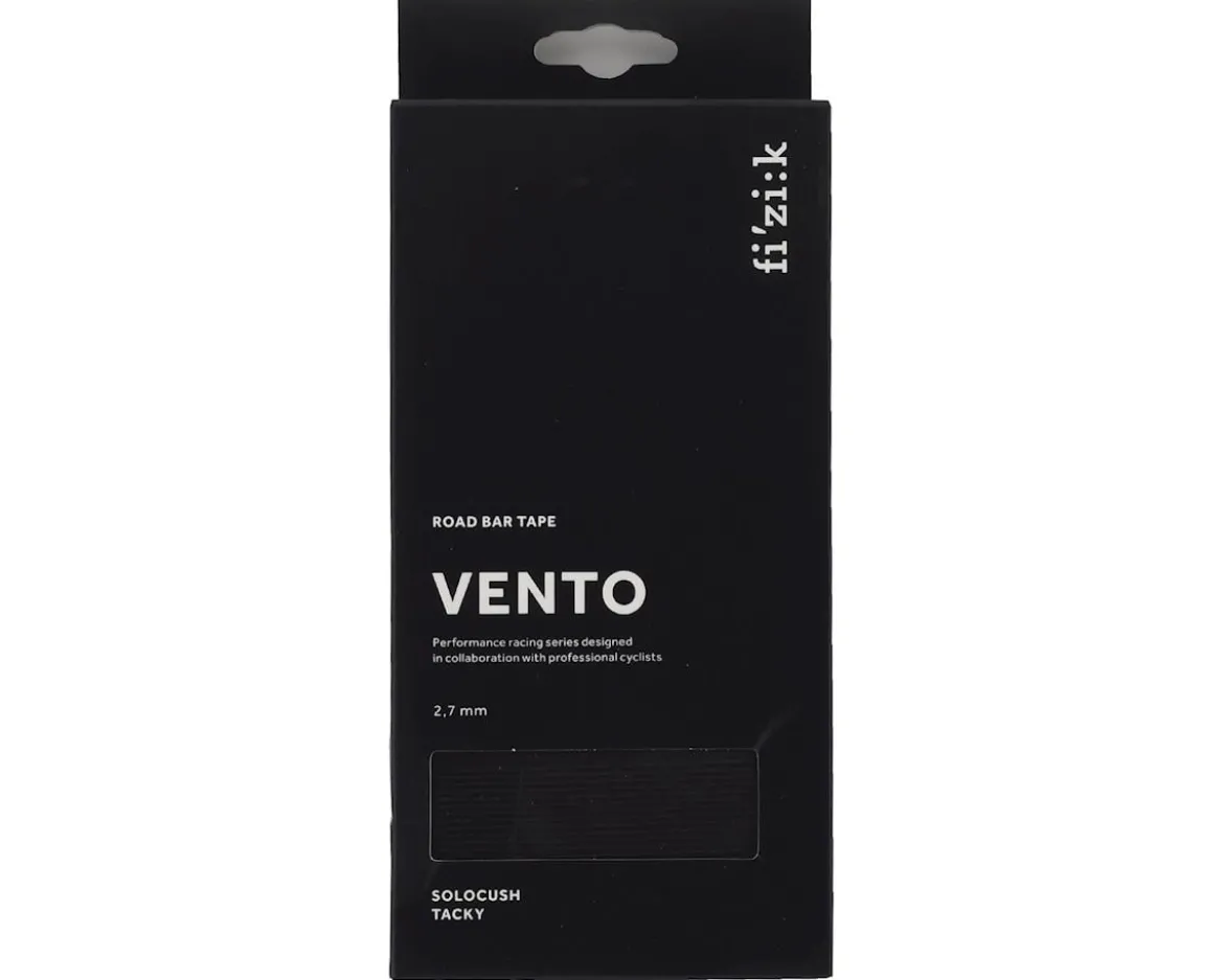 fizik Vento Solocush Tacky Handlebar Tape (Black) (2.7mm Thick)