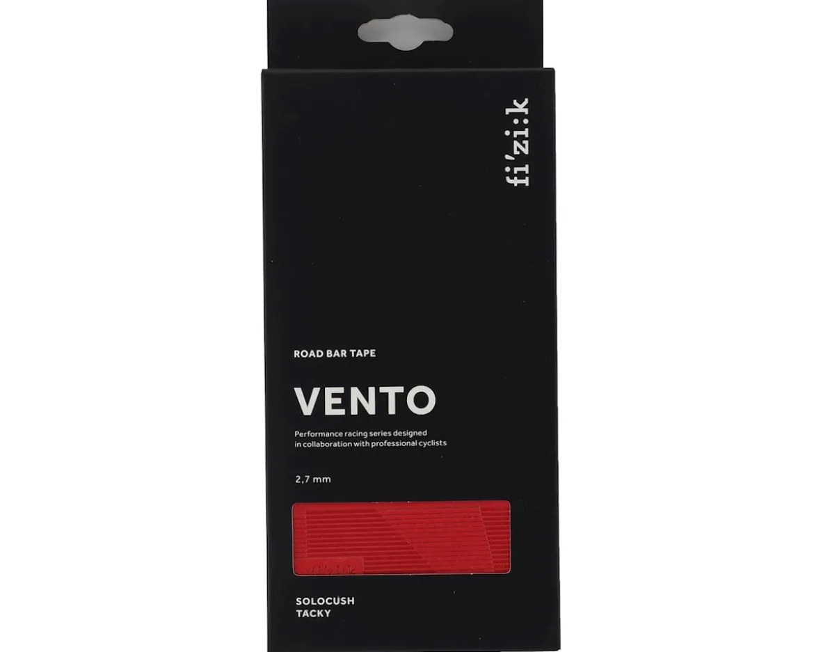 fizik Vento Solocush Tacky Handlebar Tape (Red) (2.7mm Thick)