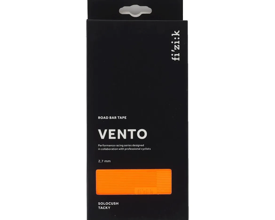 fizik Vento Solocush Tacky Handlebar Tape (Orange Fluorescent) (2.7mm Thick)
