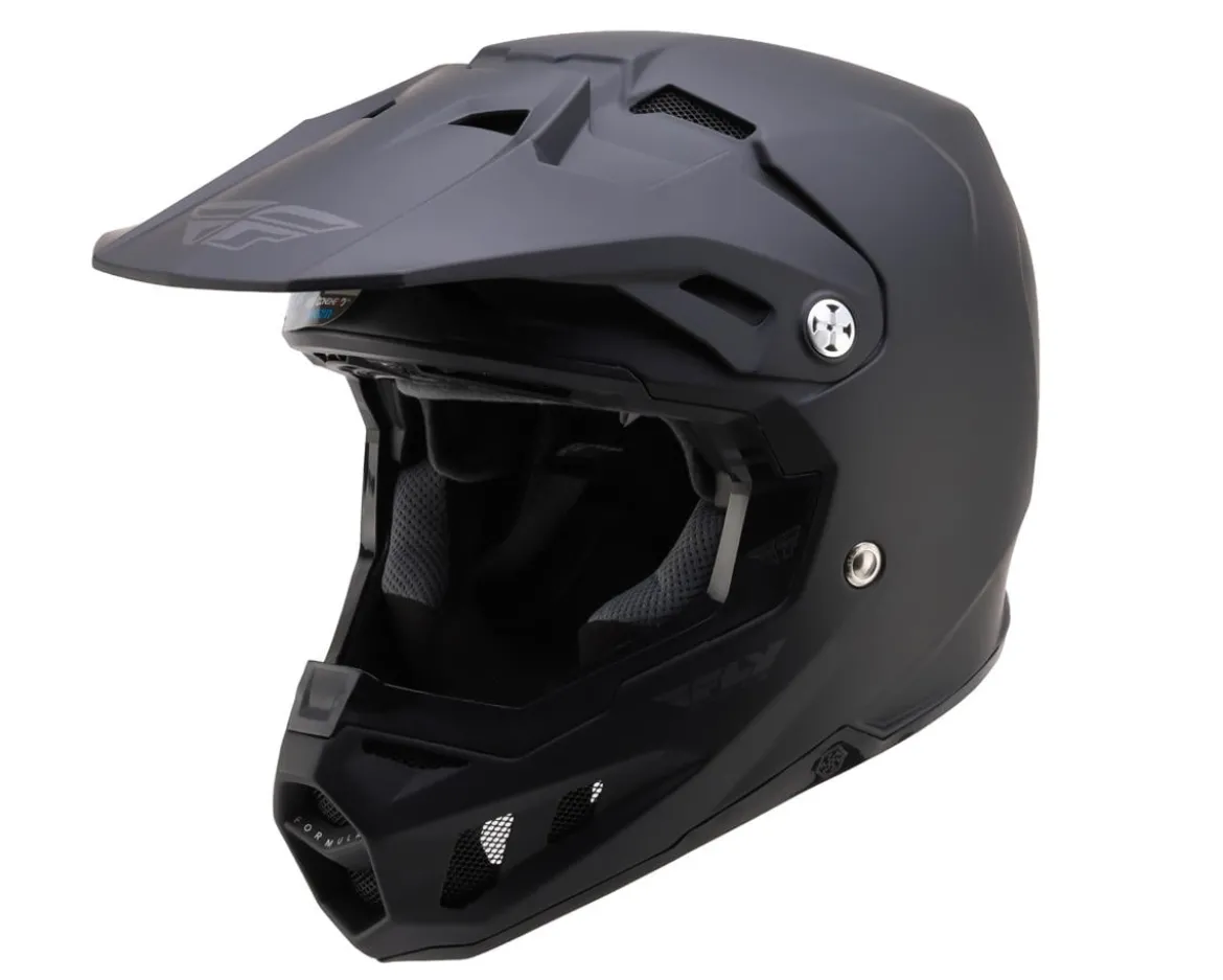 Fly Racing Formula CC Solid Helmet (Matte Black) (S)