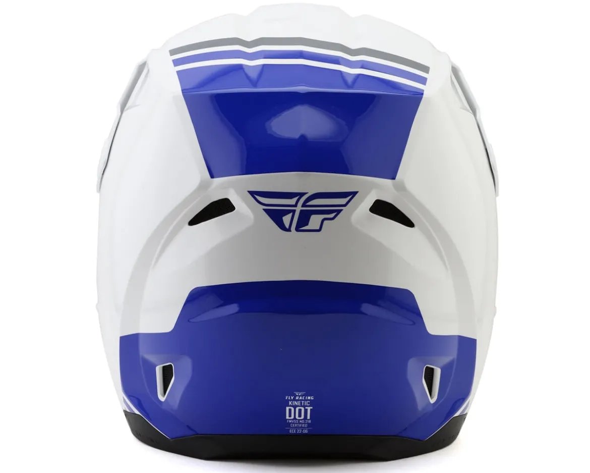 Fly Racing Kinetic Verdict Helmet (White/Blue/Grey) (2XL)