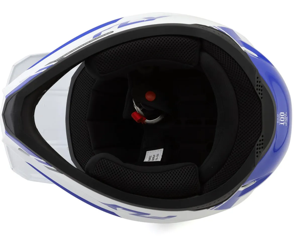 Fly Racing Kinetic Verdict Helmet (White/Blue/Grey) (2XL)