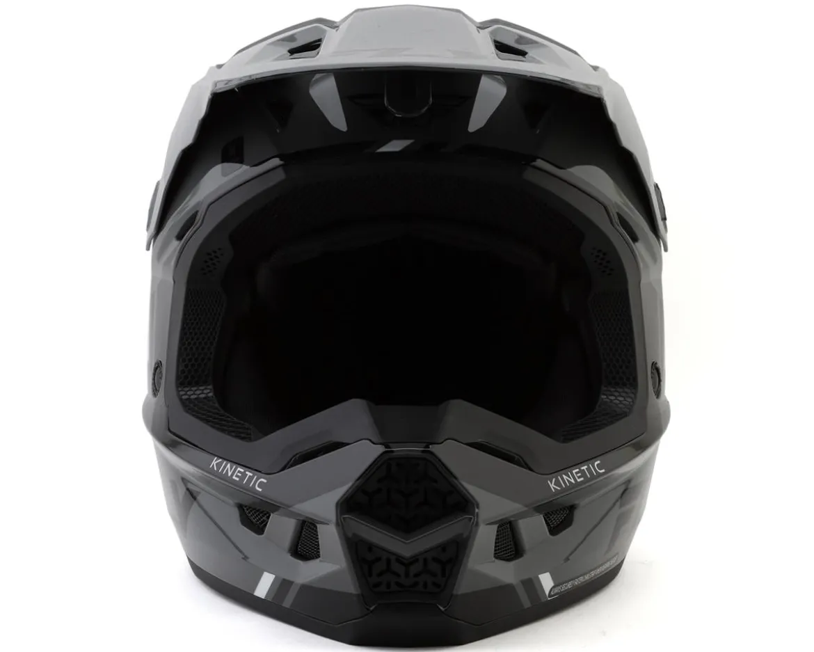 Fly Racing Kinetic Verdict Helmet (Grey/Black/White) (2XL)