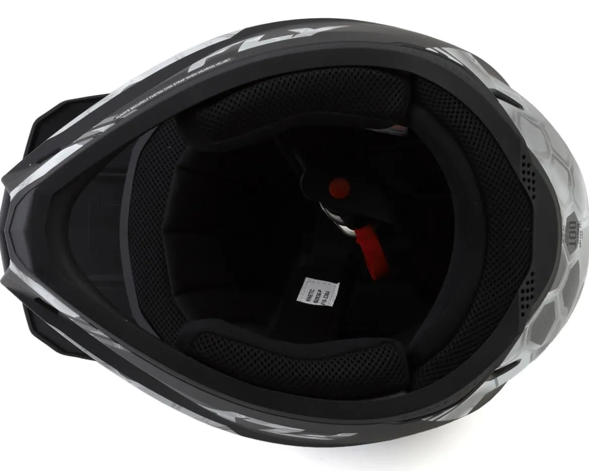 Fly Racing Kinetic Verdict Kryptek Helmet (Black/Grey) (XS)
