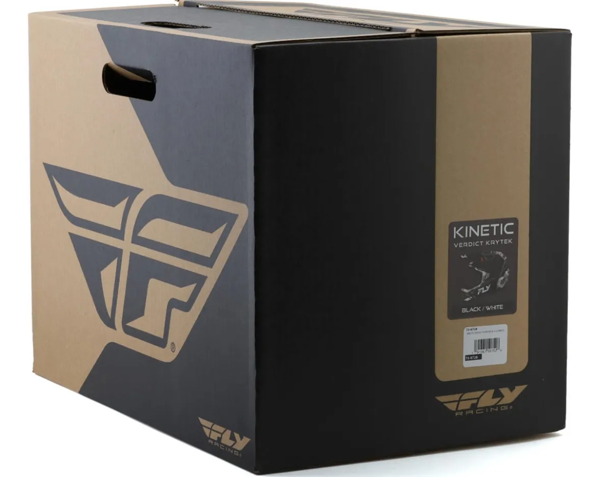 Fly Racing Kinetic Verdict Kryptek Helmet (Black/Grey) (XS)