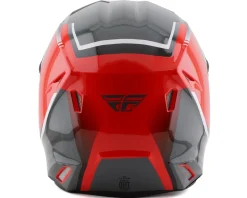 Fly Racing Kinetic Vision Full Face Helmet (Red/Grey) (XL)