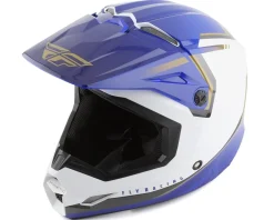 Fly Racing Kinetic Vision Full Face Helmet (White/Blue) (XL)