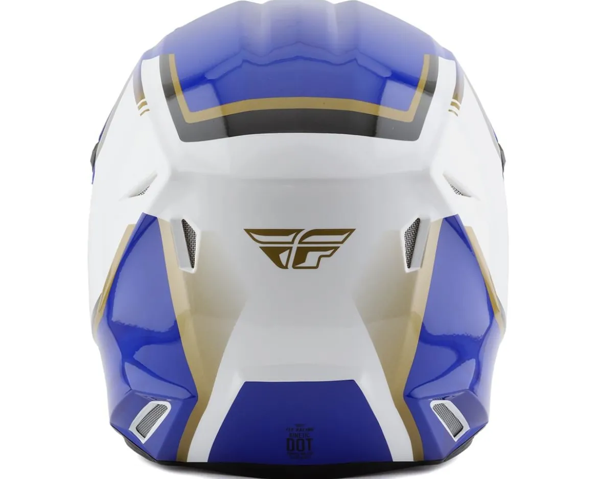 Fly Racing Kinetic Vision Full Face Helmet (White/Blue) (XL)