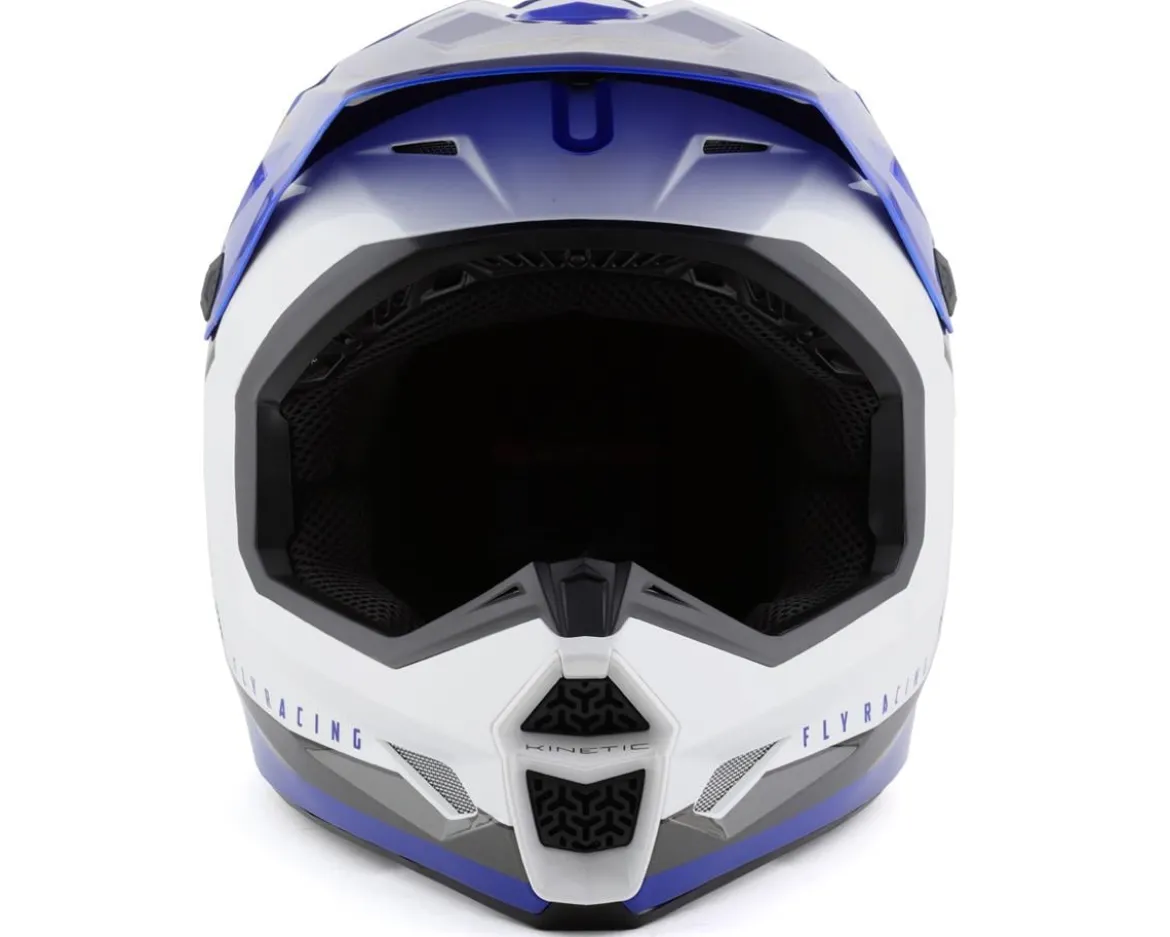 Fly Racing Kinetic Vision Full Face Helmet (White/Blue) (XL)
