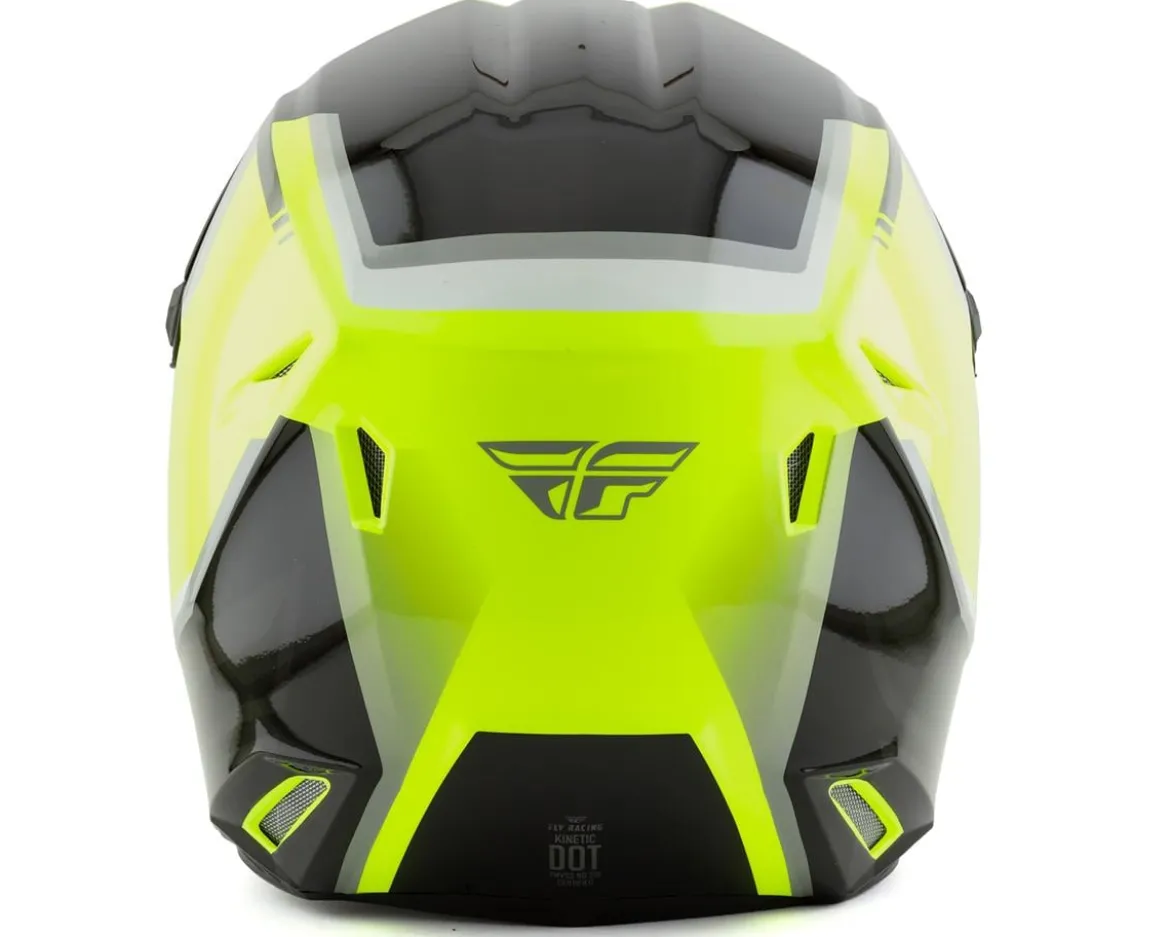 Fly Racing Kinetic Vision Full Face Helmet (Hi-Vis/Black) (XL)