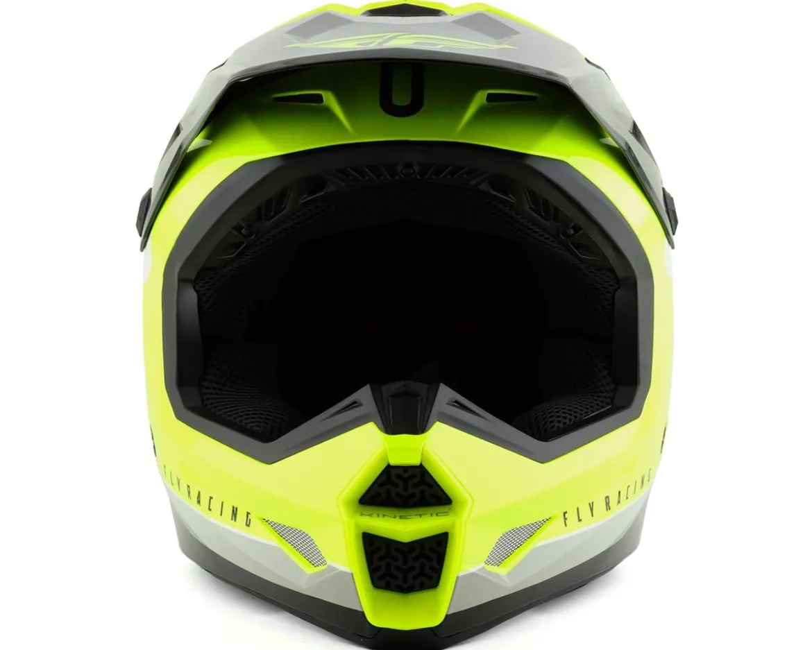 Fly Racing Kinetic Vision Full Face Helmet (Hi-Vis/Black) (XL)