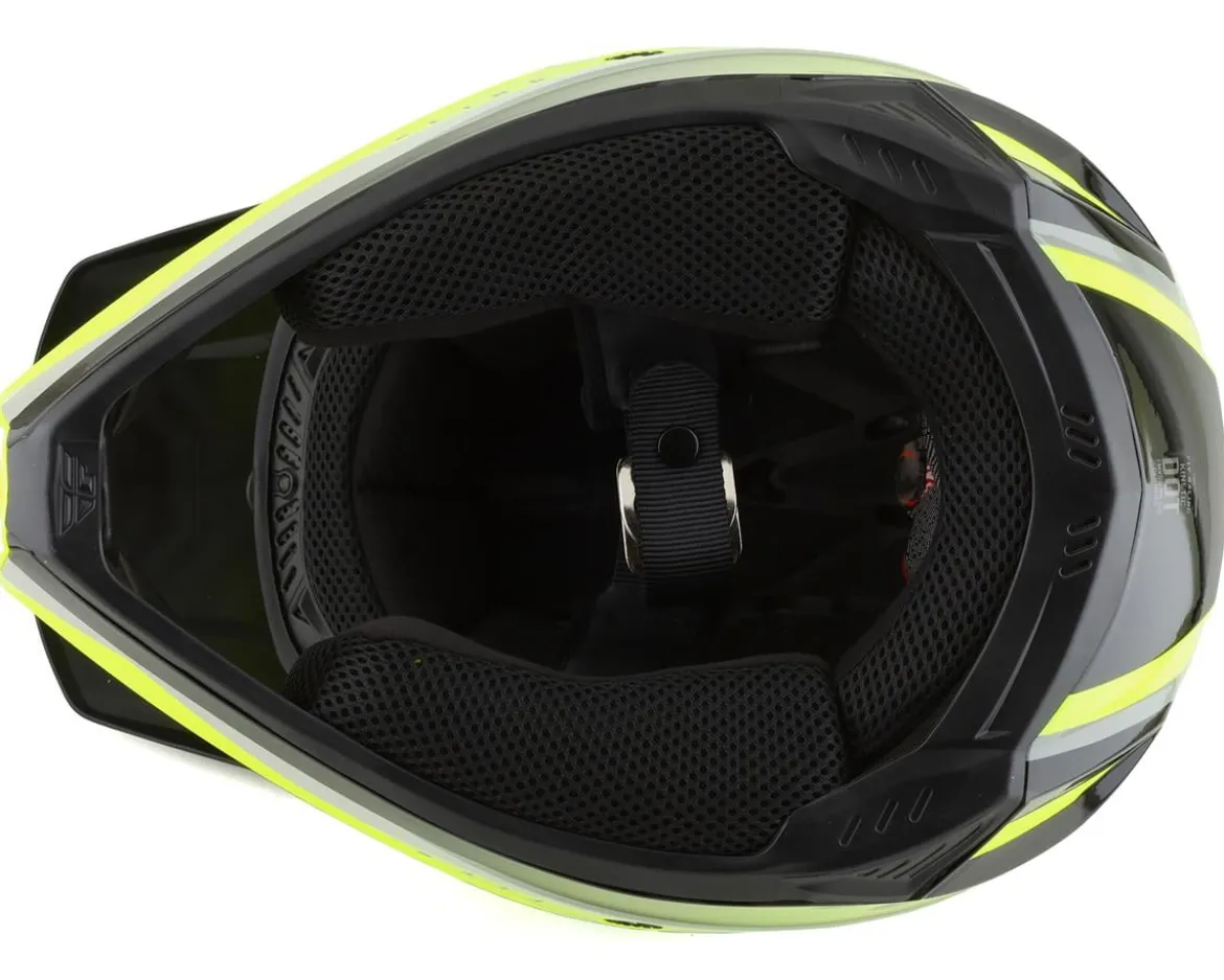 Fly Racing Kinetic Vision Full Face Helmet (Hi-Vis/Black) (XL)