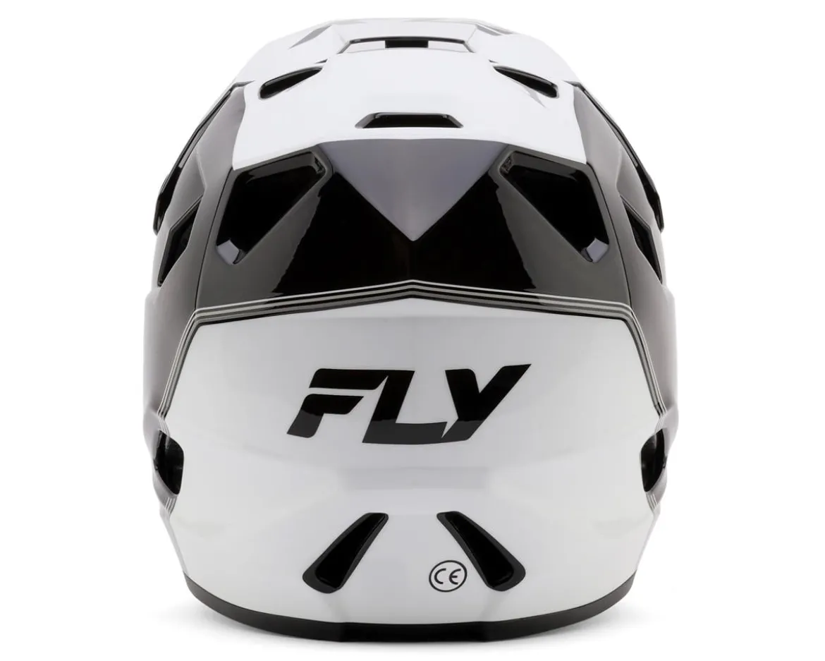 Fly Racing Rayce Repeat Full Face Helmet (Black/White) (L)