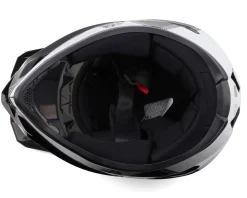 Fly Racing Rayce Repeat Full Face Helmet (Black/White) (L)