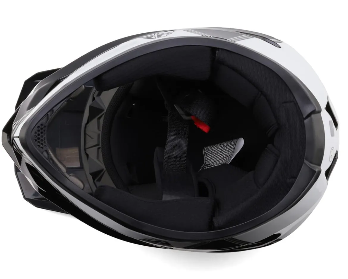 Fly Racing Rayce Repeat Full Face Helmet (Black/White) (L)