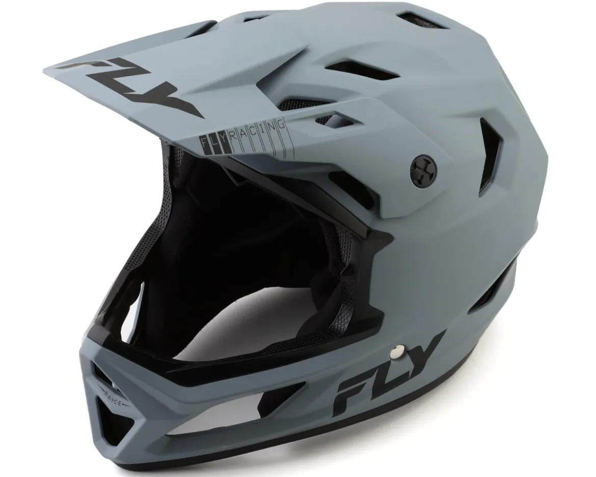 Fly Racing Rayce Solid Full Face Helmet (Matte Grey) (XL)