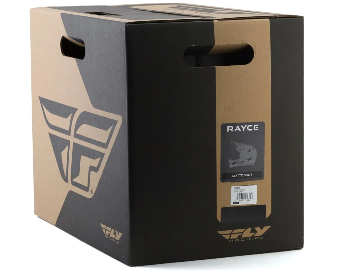 Fly Racing Rayce Solid Full Face Helmet (Matte Grey) (XL)