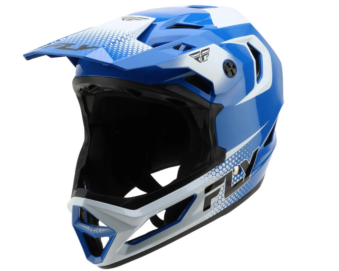 Fly Racing Rayce Sonar Bicycle Helmet (Blue/White/Black) (L)