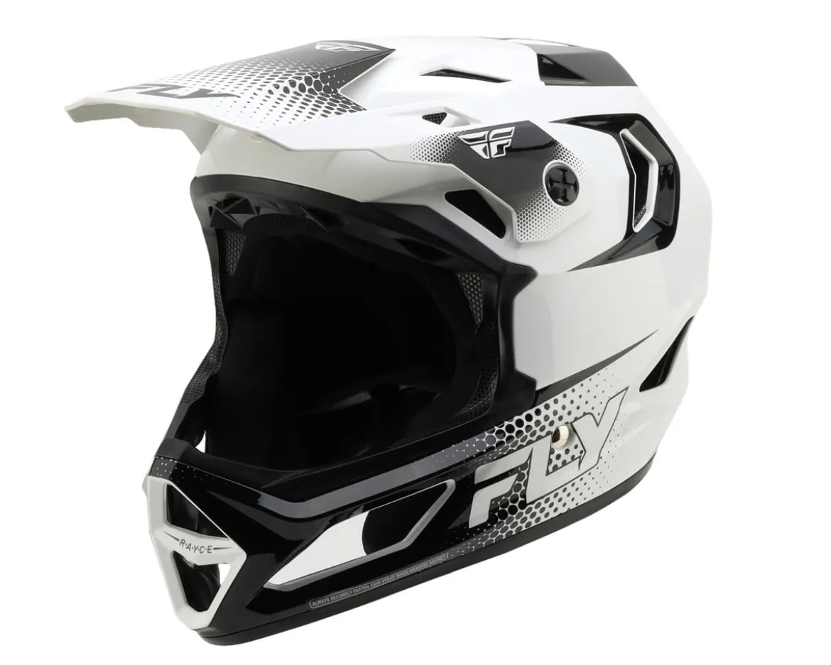 Fly Racing Rayce Sonar Bicycle Helmet (White/Black) (L)