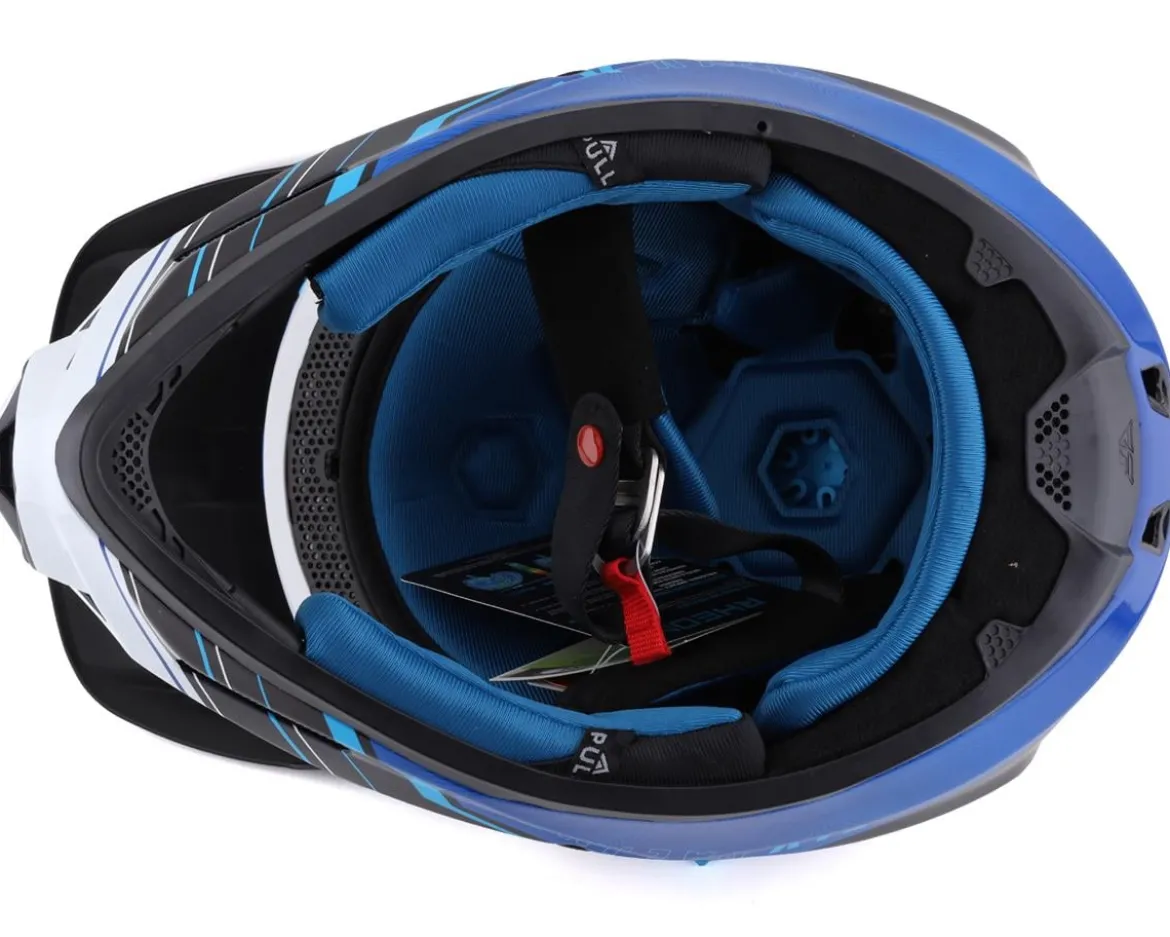 Fly Racing Werx-R Carbon Full Face Helmet (Blue Carbon) (Youth L)