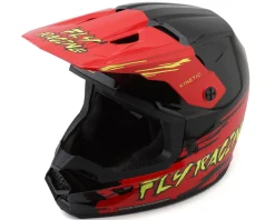 Fly Racing Youth Kinetic Surge Helmet (Black/Red/Yellow) (Youth S)