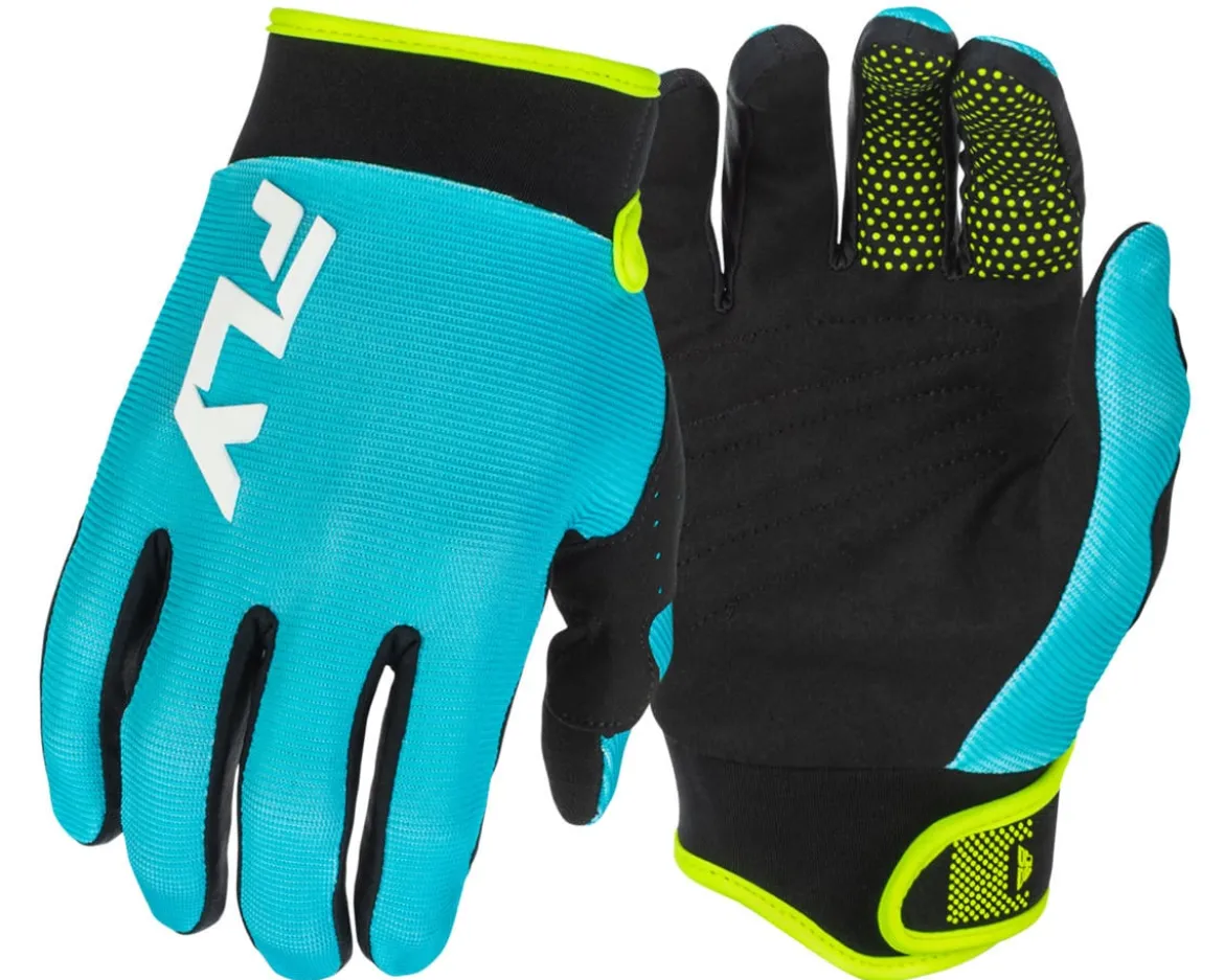 Fly Racing F-16 Gloves (Aqua/Black/White) (L)