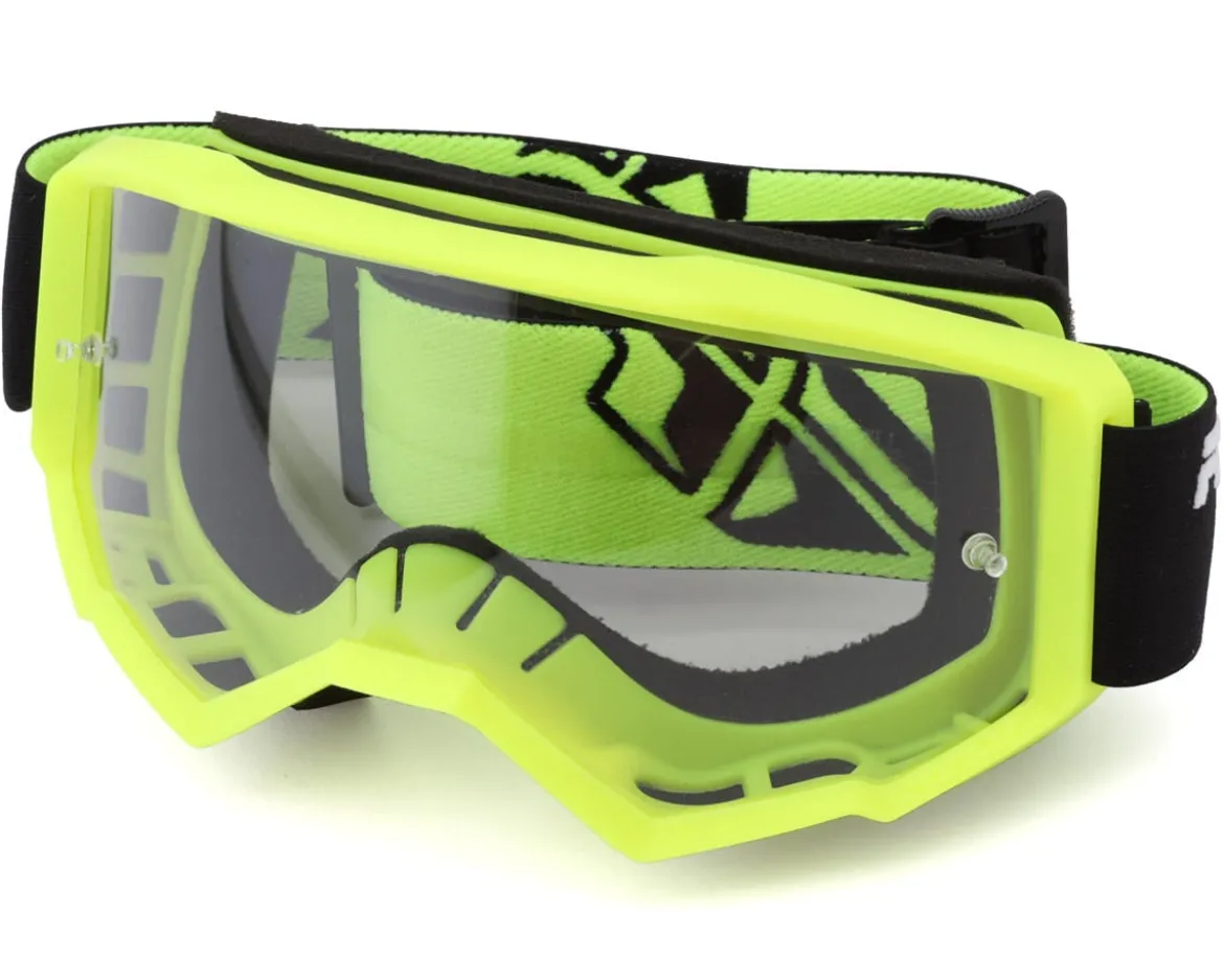 Fly Racing Focus Goggle (Black/Hi-Vis) (Clear Lens)