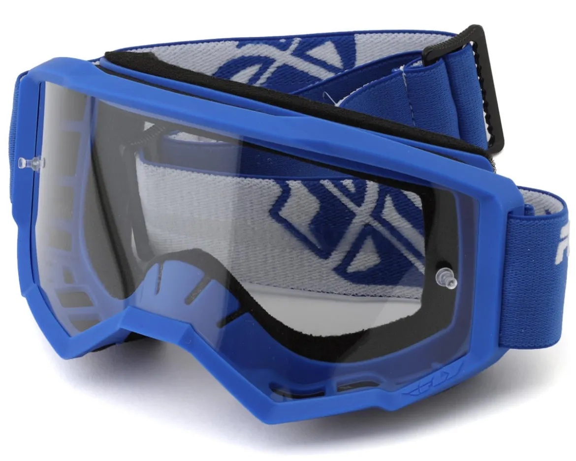 Fly Racing Focus Goggle (Blue/Black) (Clear Lens)