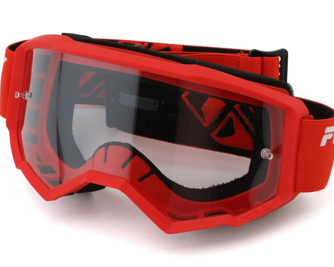 Fly Racing Focus Goggle (Red/Black) (Clear Lens)