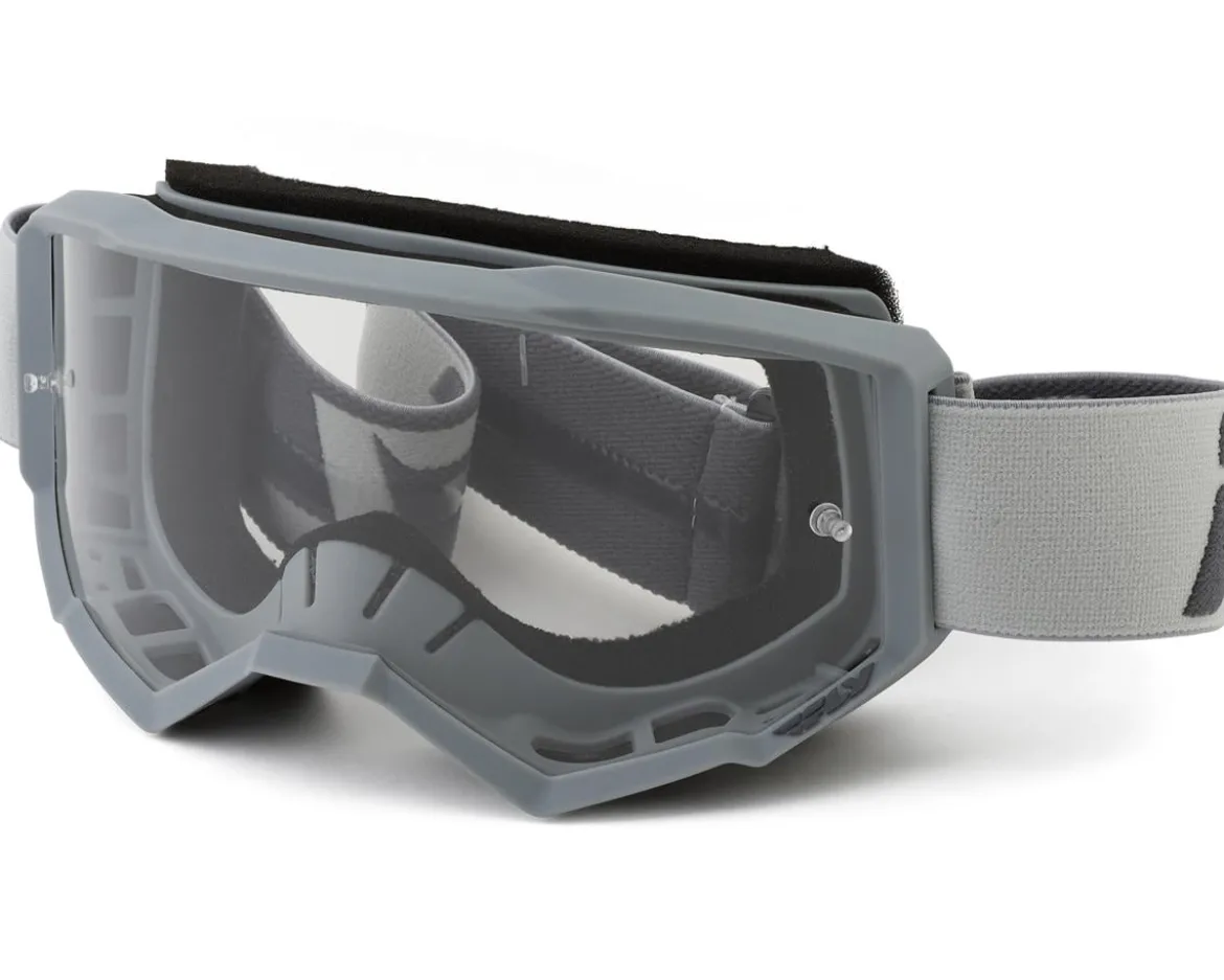 Fly Racing Focus Goggles (Silver/Charcoal) (Clear Lens)