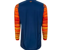 Fly Racing Kinetic Wave Jersey (Navy/Orange) (S)