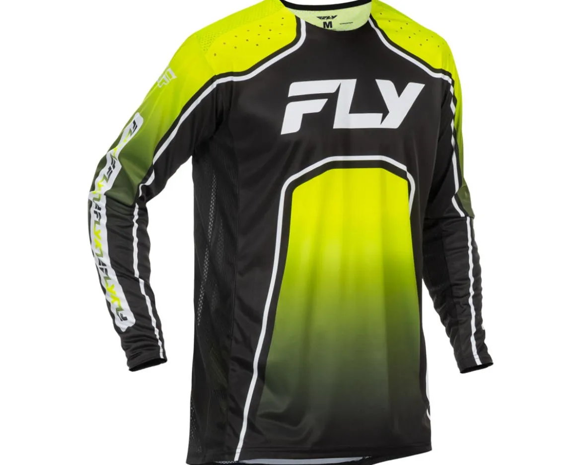 Fly Racing Rayce Bicycle Jersey (Lime/Black/White) (S)