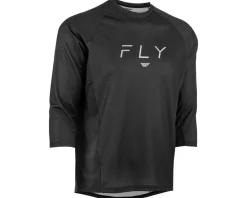 Fly Racing Ripa 3/4 Sleeve Jersey (Black/Grey) (S)