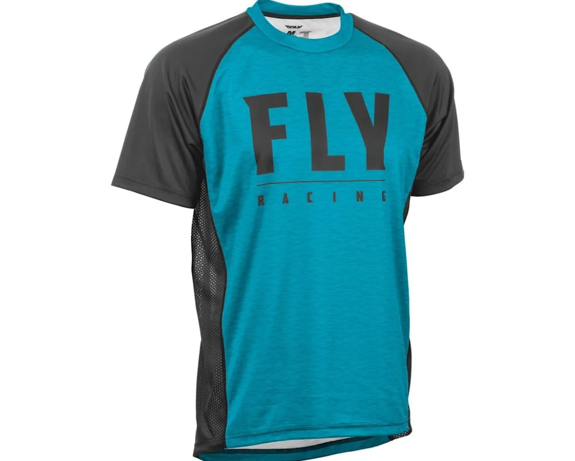 Fly Racing Super D Jersey (Blue Heather/Black) (S)