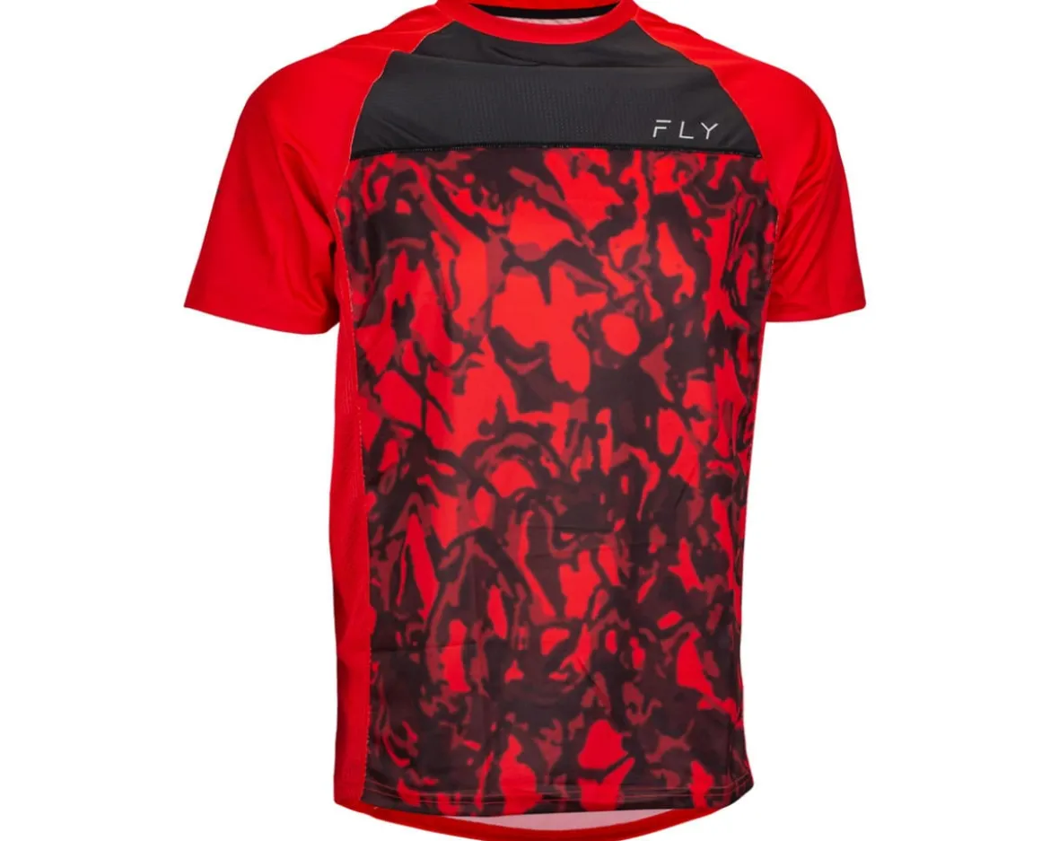 Fly Racing Super D Jersey (Red Camo/Black) (S)