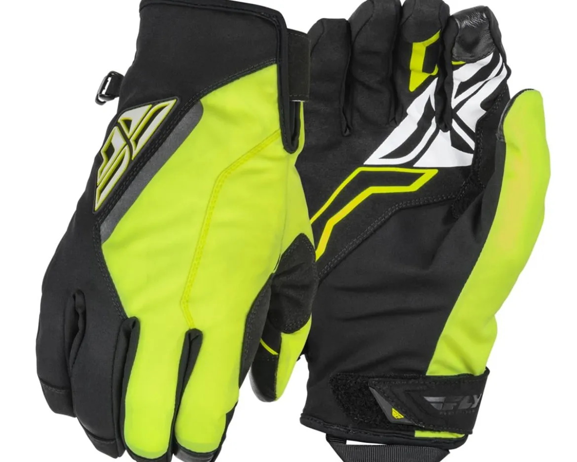 Fly Racing Title Winter Gloves (Black/Hi-Vis) (S)