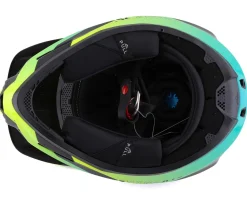 Fly Racing Werx-R Carbon Full Face Helmet (Hi-Viz/Teal/Carbon) (Youth L)