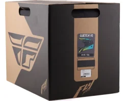 Fly Racing Werx-R Carbon Full Face Helmet (Hi-Viz/Teal/Carbon) (Youth L)