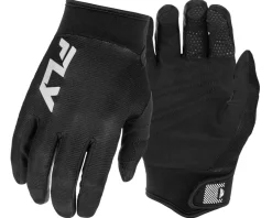 Fly Racing Youth F-16 Gloves (Black/White) (Youth L)