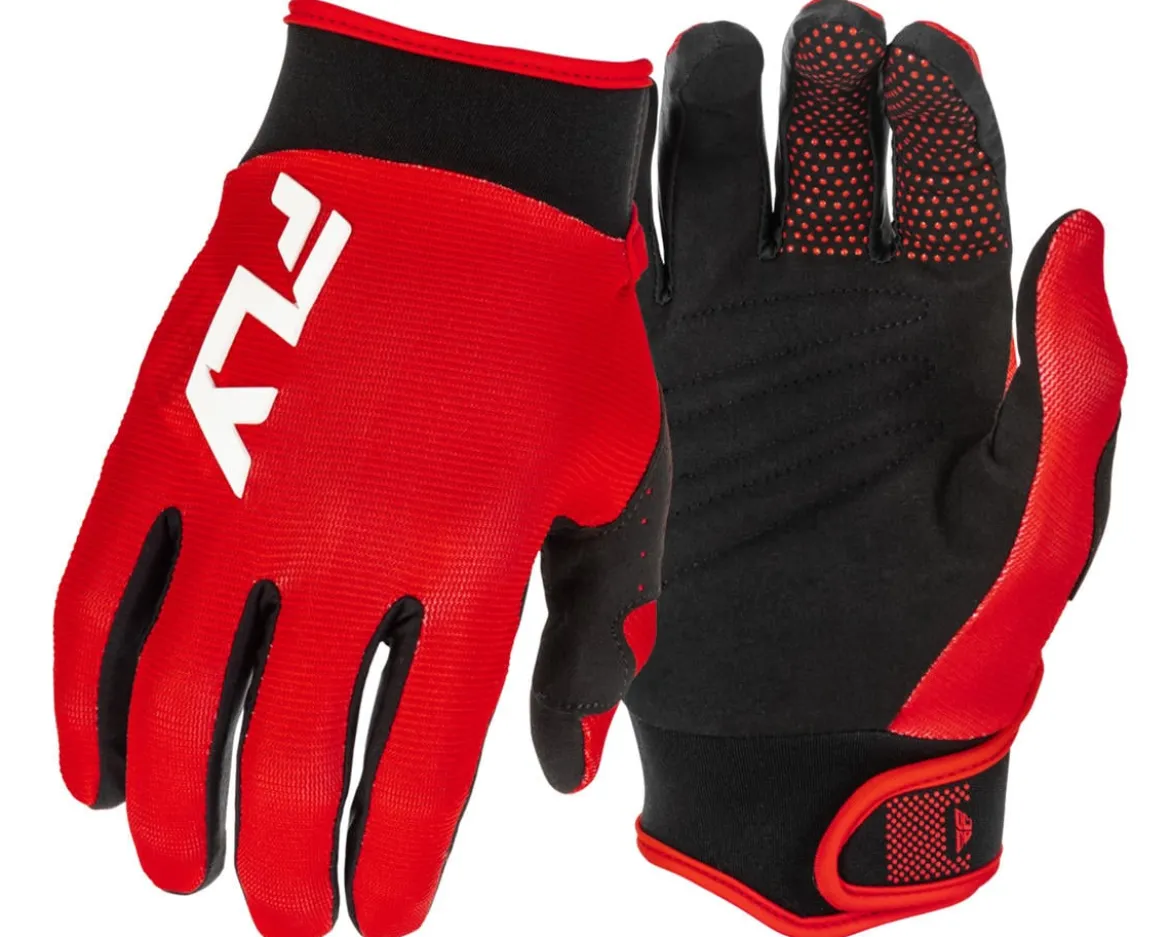 Fly Racing Youth F-16 Gloves (Red/Black/White) (Youth L)