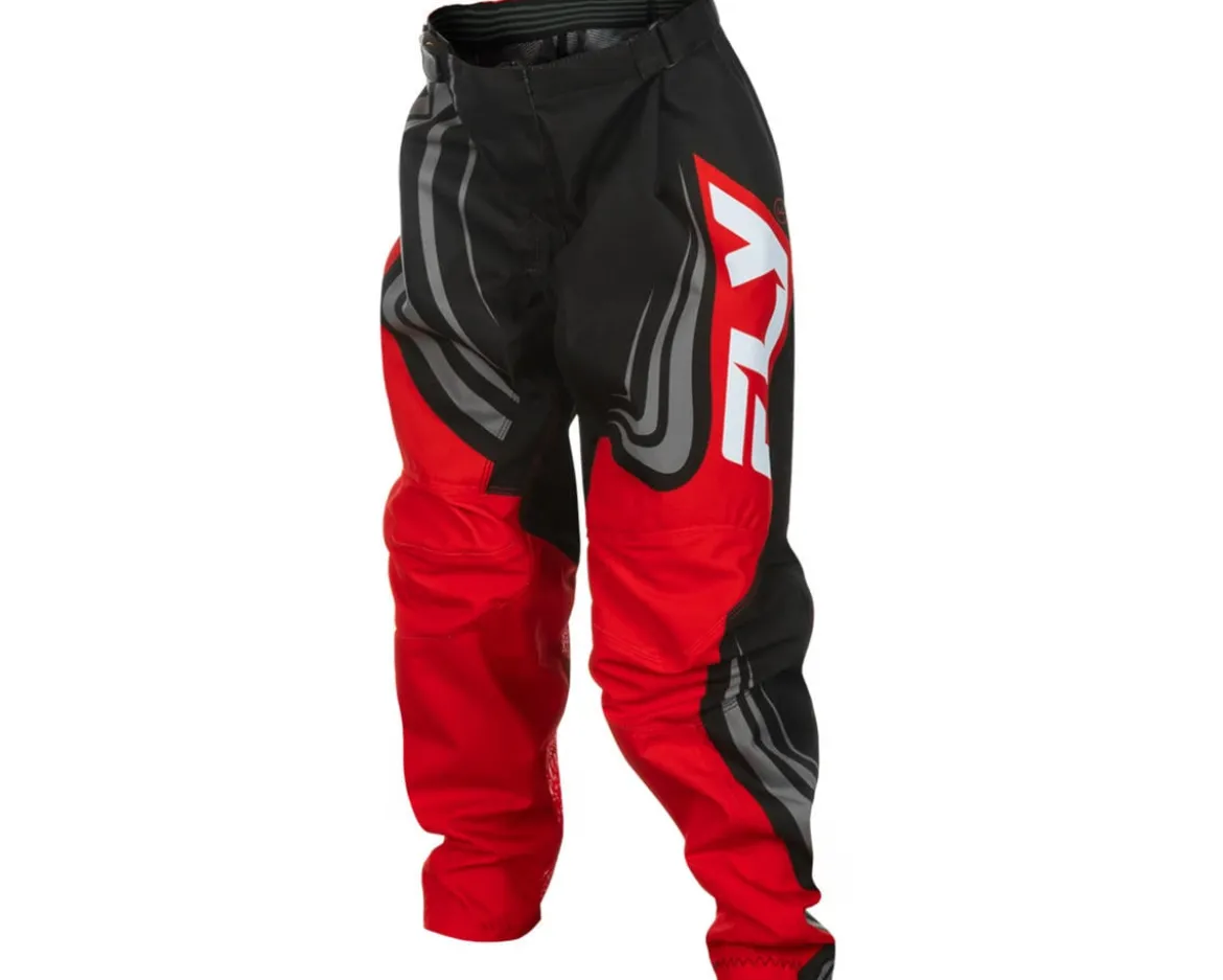 Fly Racing Youth F-16 Pants (Black/Red/White) (24)