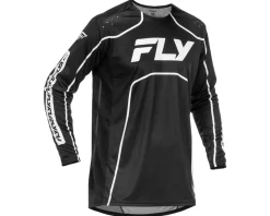 Fly Racing Youth Rayce Bicycle Jersey (Black/White) (Youth L)