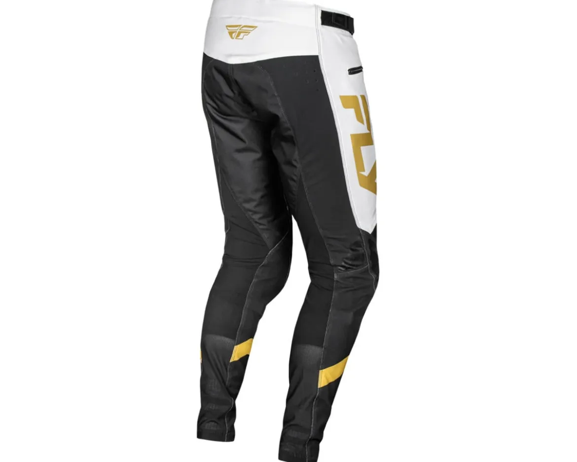 Fly Racing Youth Rayce Bicycle Pants (White/Black/Gold) (18)