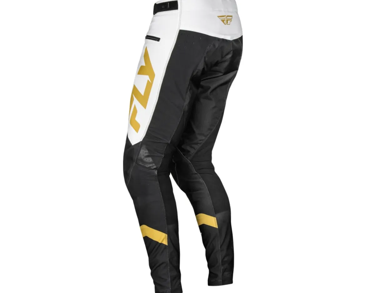 Fly Racing Youth Rayce Bicycle Pants (White/Black/Gold) (18)